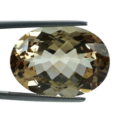 BROWN TOPAZ CUT OVAL (CLEAN) 25.00X18.00 MM 37.91 Cts.