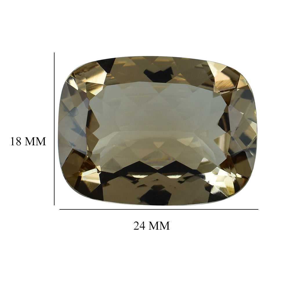 BROWN TOPAZ CUT CUSHION (CLEAN) 24.00X18.00 MM 32.46 Cts.