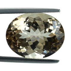 BROWN TOPAZ CUT OVAL (LITE/CLEAN) 19.00X15.00 MM 23.53 Cts.