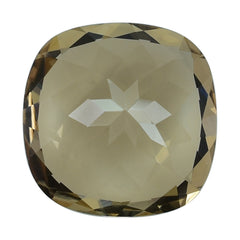 BROWN TOPAZ CUT CUSHION (MEDIUM/CLEAN) 15.00X15.00 MM 14.83 Cts.
