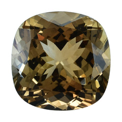 BROWN TOPAZ CUT CUSHION (MEDIUM/CLEAN) 16.00X16.00 MM 21.45 Cts.