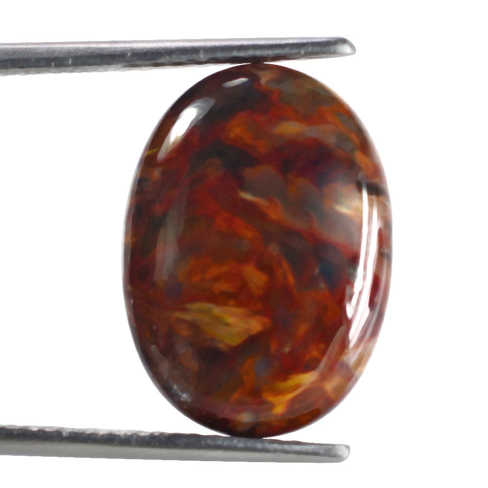 BROWN PIETERSITE OVAL CAB 18X13MM 7.38 Cts.