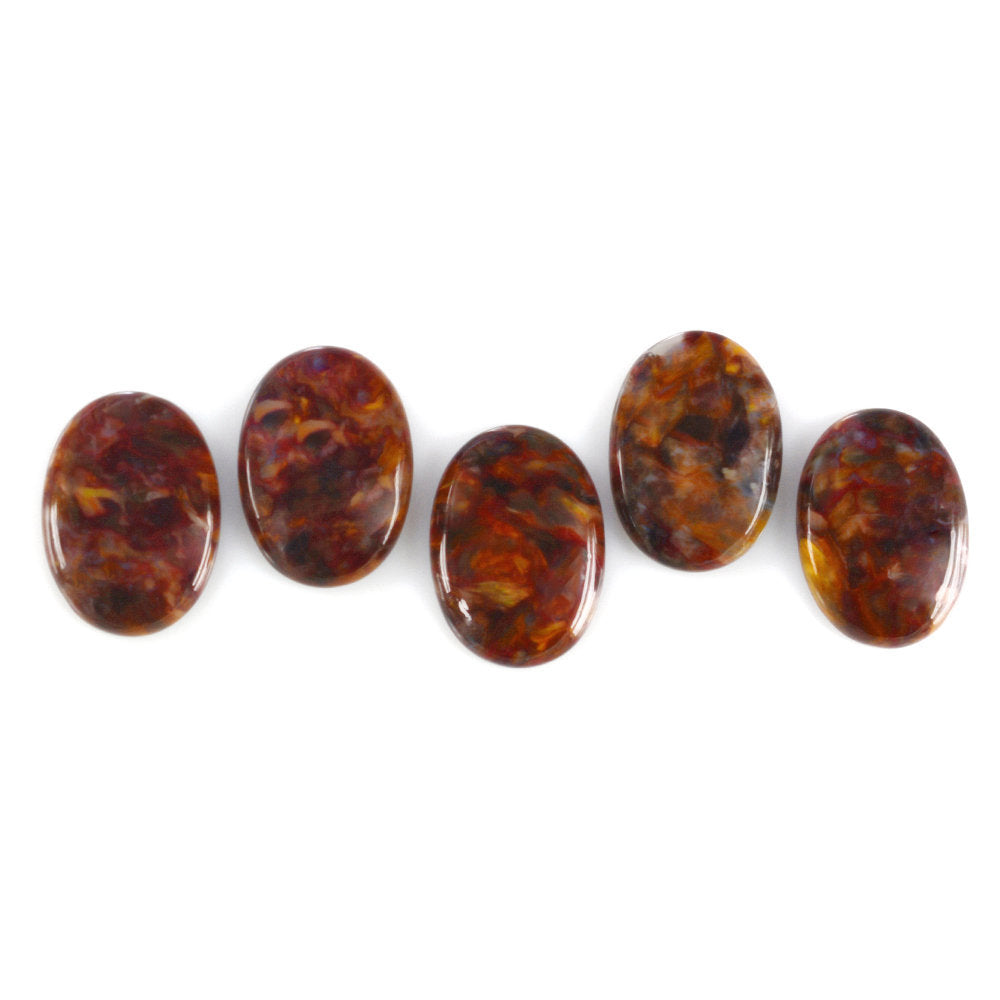 BROWN PIETERSITE OVAL CAB 18X13MM 7.38 Cts.