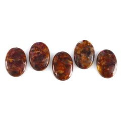 BROWN PIETERSITE OVAL CAB 18X13MM 7.38 Cts.