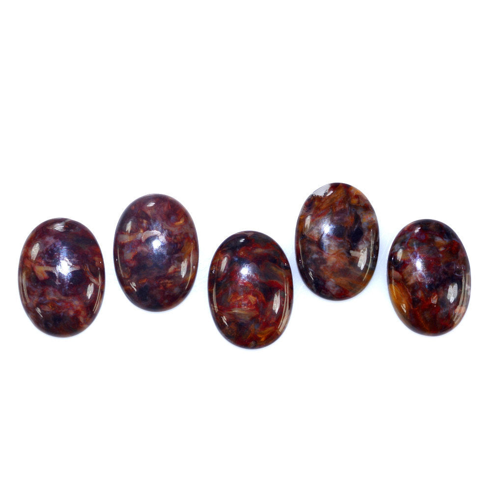 BROWN PIETERSITE OVAL CAB 18X13MM 7.38 Cts.