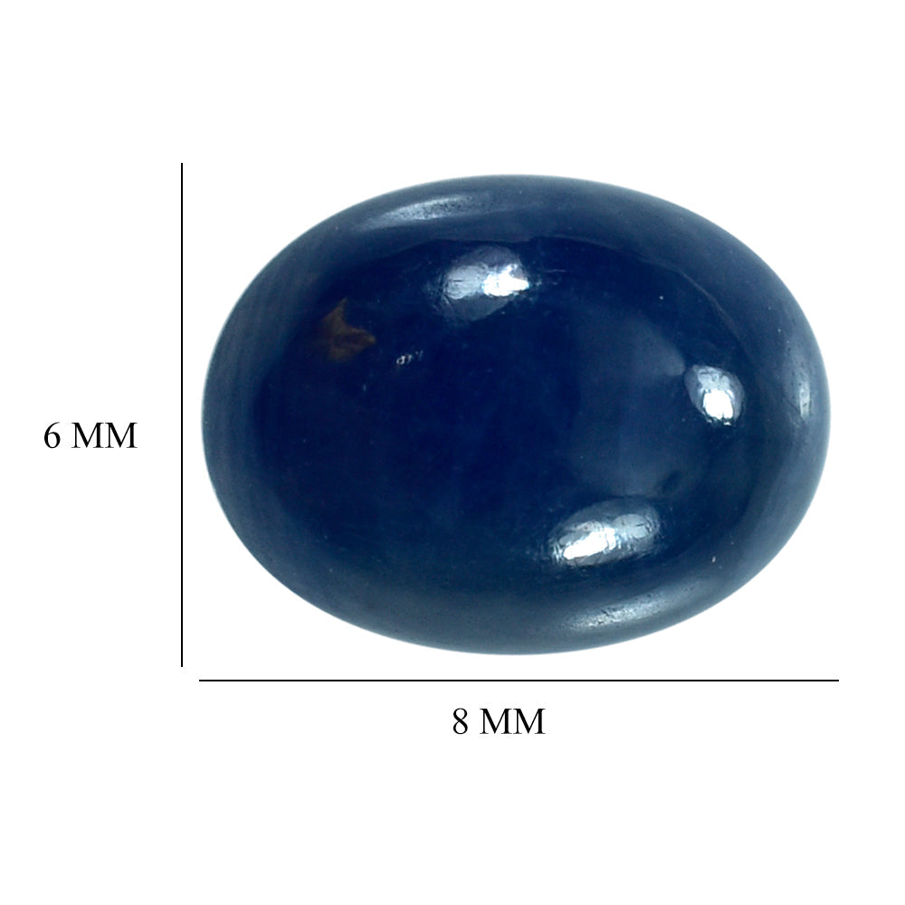 BLUE SAPPHIRE OVAL CAB 8X6 MM 1.58 Cts.