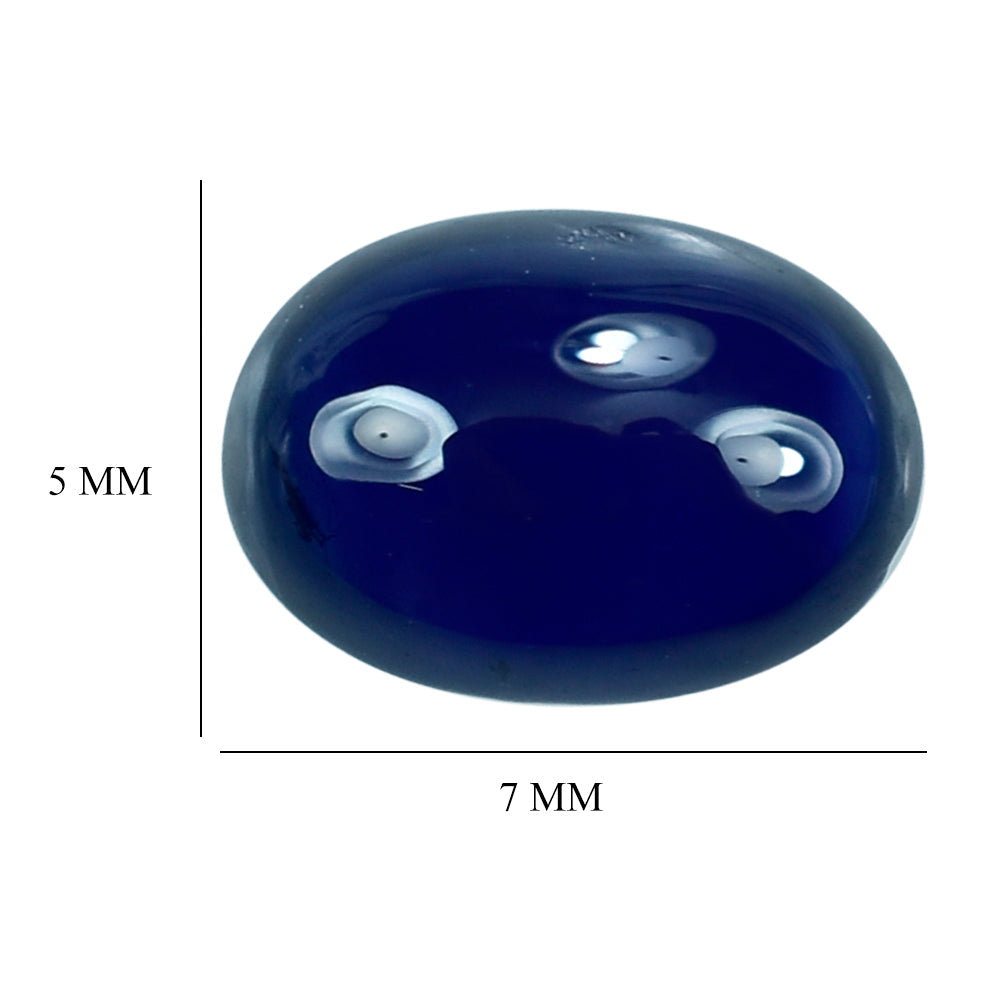 BLUE SAPPHIRE OVAL CAB 7X5MM 1.20 Cts.
