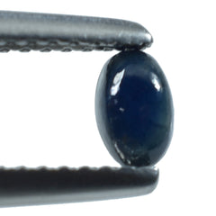 BLUE SAPPHIRE OVAL CAB 5X3MM 0.37 Cts.