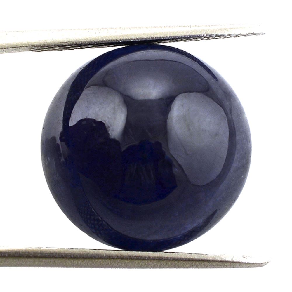 BLUE SAPPHIRE ROUND CAB (FINE) 16MM 20.90 Cts.