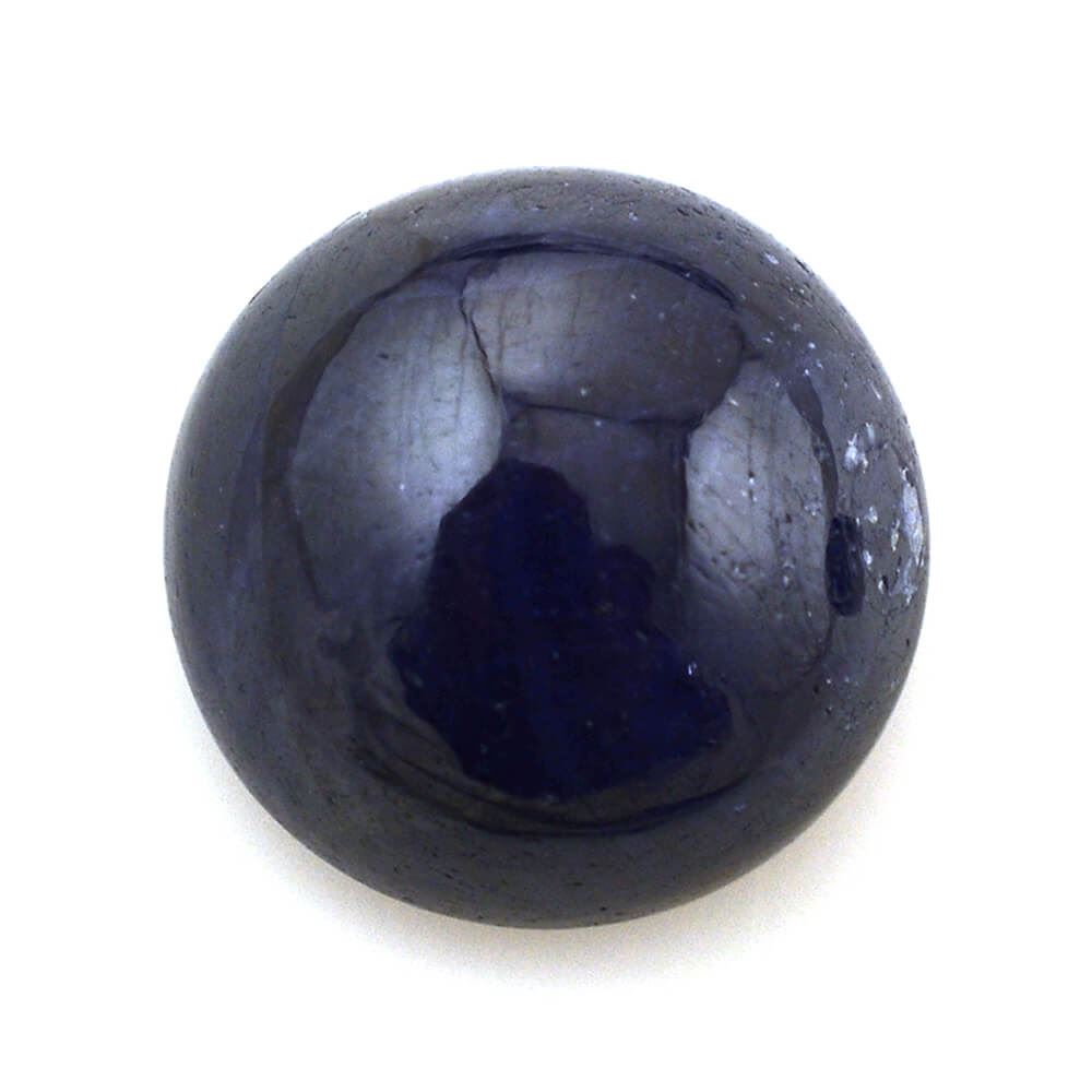 BLUE SAPPHIRE ROUND CAB 12MM 9.85 Cts.