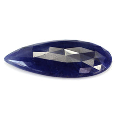 BLUE SAPPHIRE ROSE CUT PEAR CAB 27.50X18.50MM 17.60 Cts.