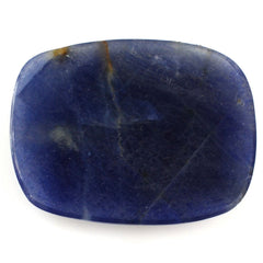 BLUE SAPPHIRE ROSE CUT CUSHION CAB 23X18MM 17.45 Cts.