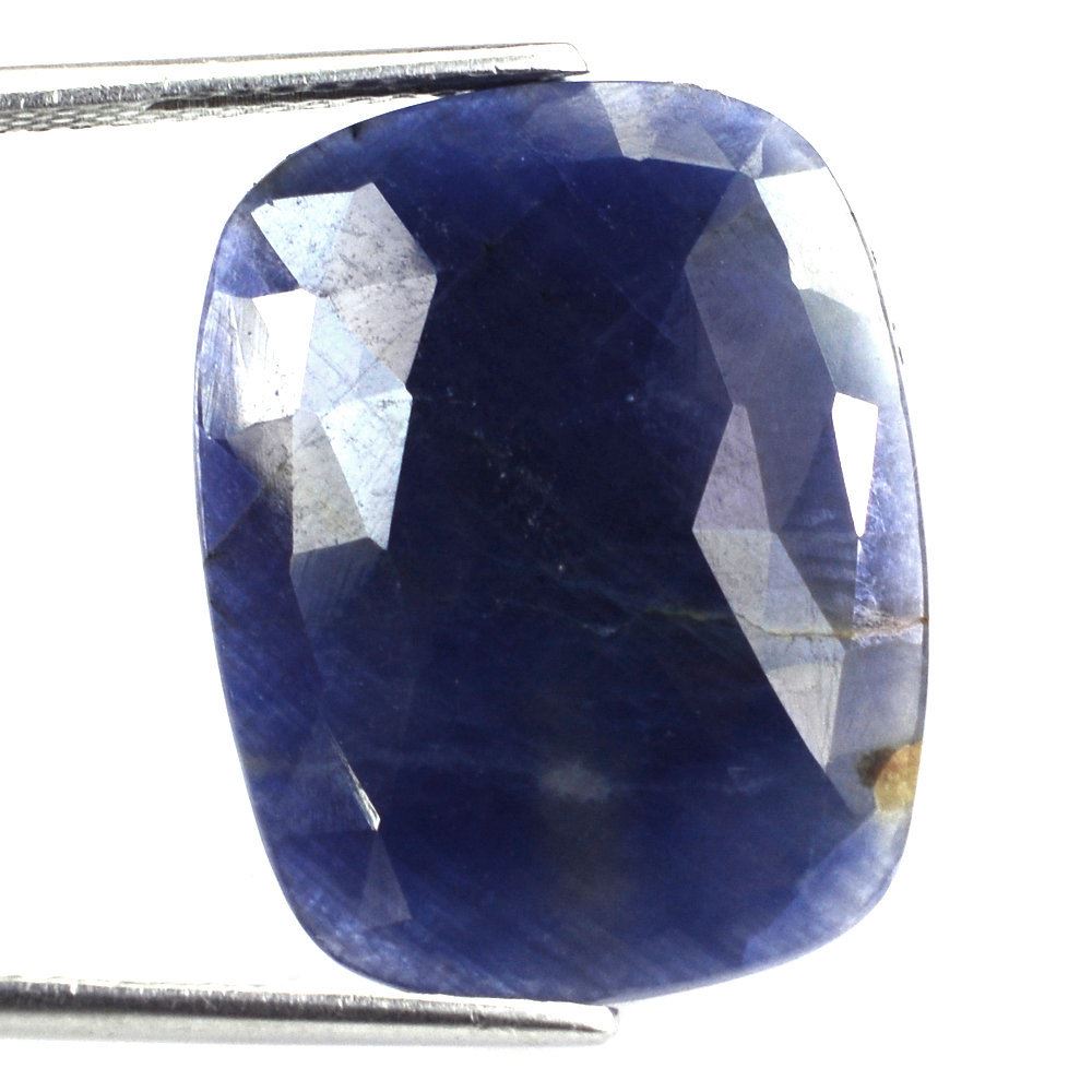 BLUE SAPPHIRE ROSE CUT CUSHION CAB 23X18MM 17.45 Cts.
