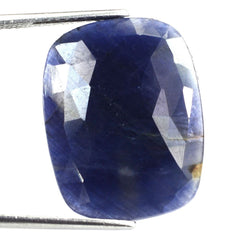 BLUE SAPPHIRE ROSE CUT CUSHION CAB 23X18MM 17.45 Cts.