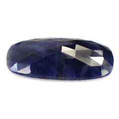 BLUE SAPPHIRE ROSE CUT CUSHION CAB 25X18MM 19.20 Cts.