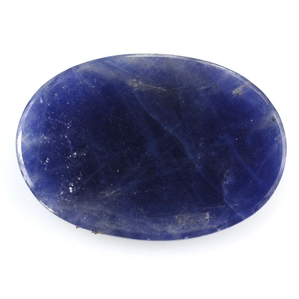 BLUE SAPPHIRE ROSE CUT OVAL CAB 25X17MM 18.10 Cts.
