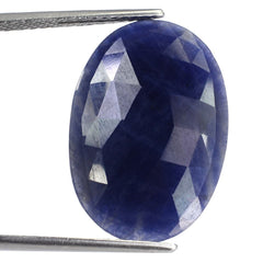 BLUE SAPPHIRE ROSE CUT OVAL CAB 25X17MM 18.10 Cts.