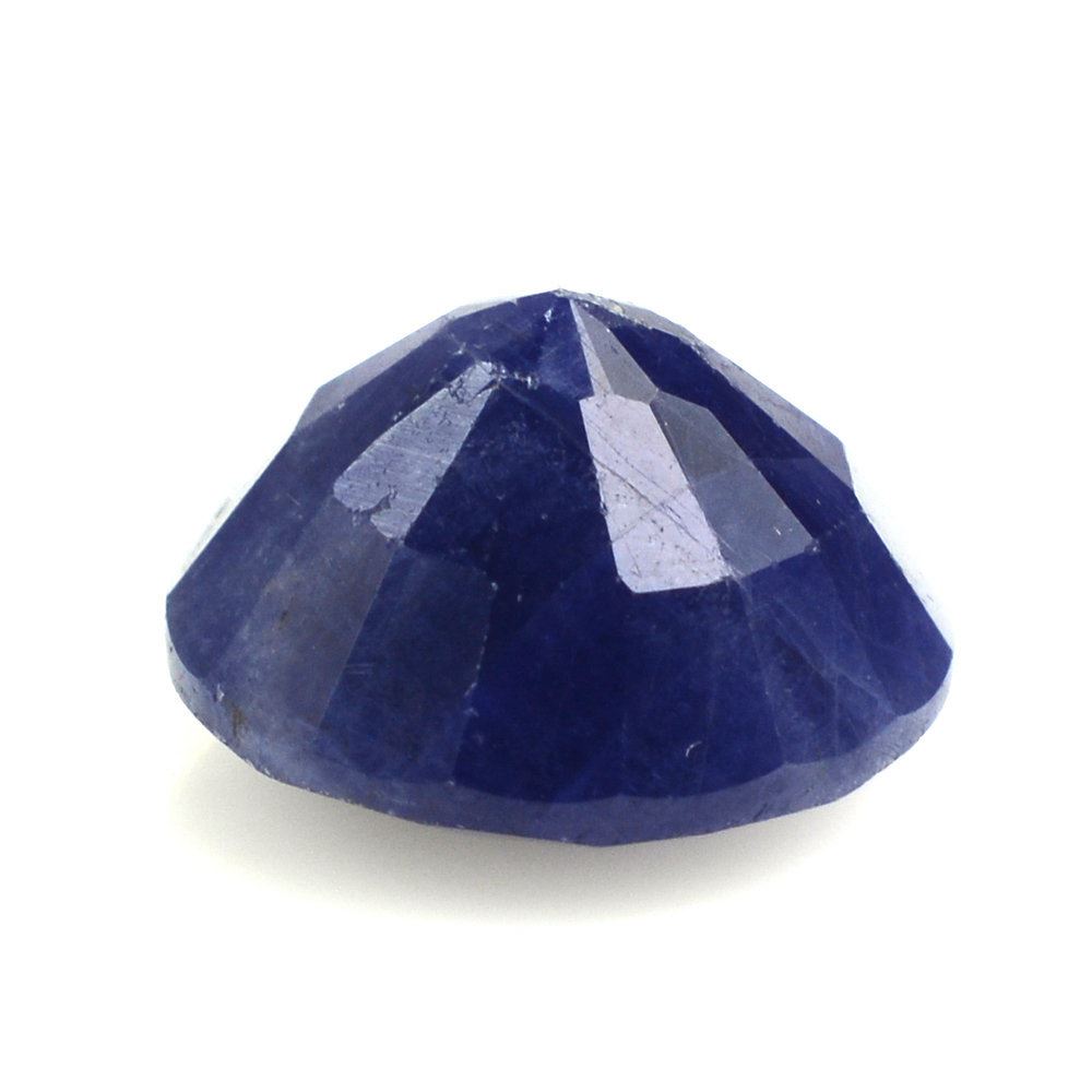 BLUE SAPPHIRE PLAIN LENTIL CUSHION (BLUE)(OPAQUE)(SI) 8.00X8.00 MM 1.96 CTS