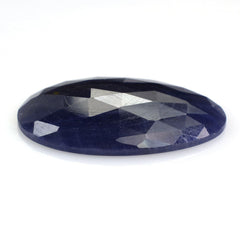BLUE SAPPHIRE ROSE CUT OVAL CAB 25X18MM 17.43 Cts.