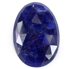 BLUE SAPPHIRE ROSE CUT OVAL CAB 23X16MM 15.25 Cts.