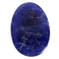 BLUE SAPPHIRE ROSE CUT OVAL CAB 23X16MM 15.25 Cts.