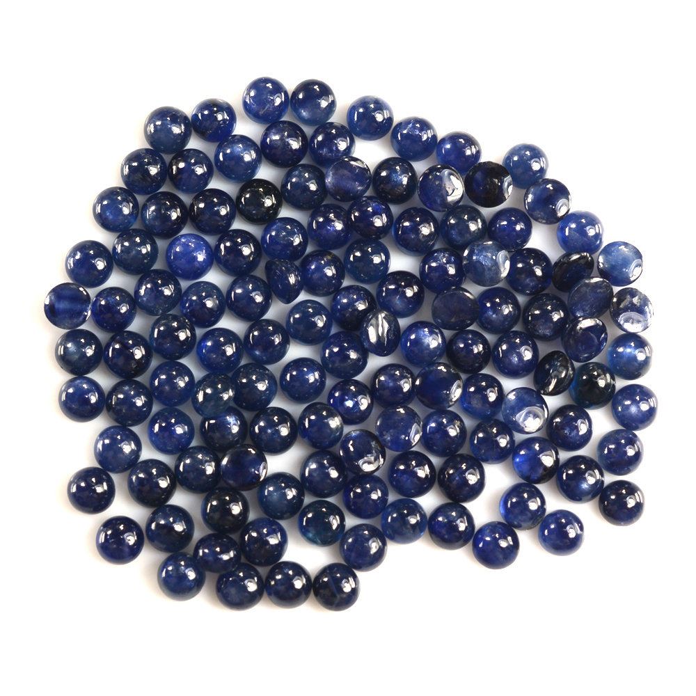 BLUE SAPPHIRE ROUND CAB 4MM 0.43 Cts.
