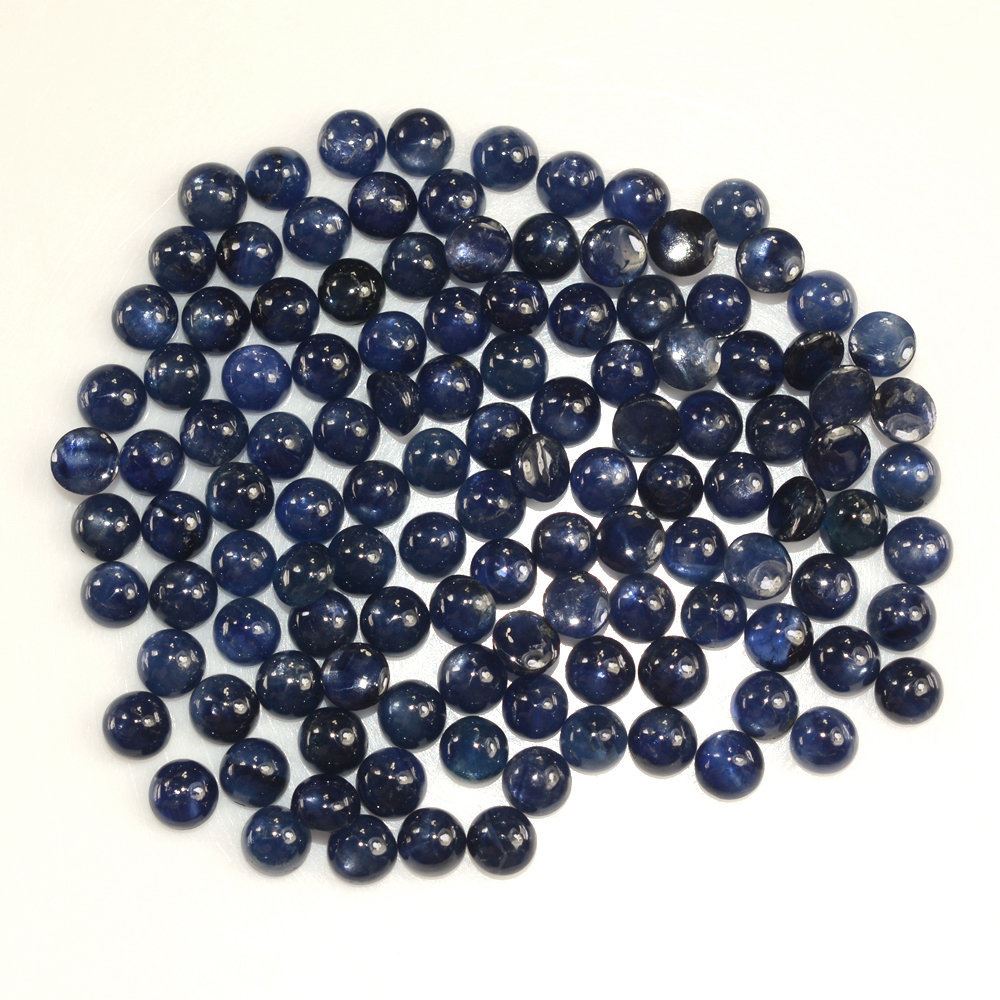 BLUE SAPPHIRE ROUND CAB 4MM 0.43 Cts.