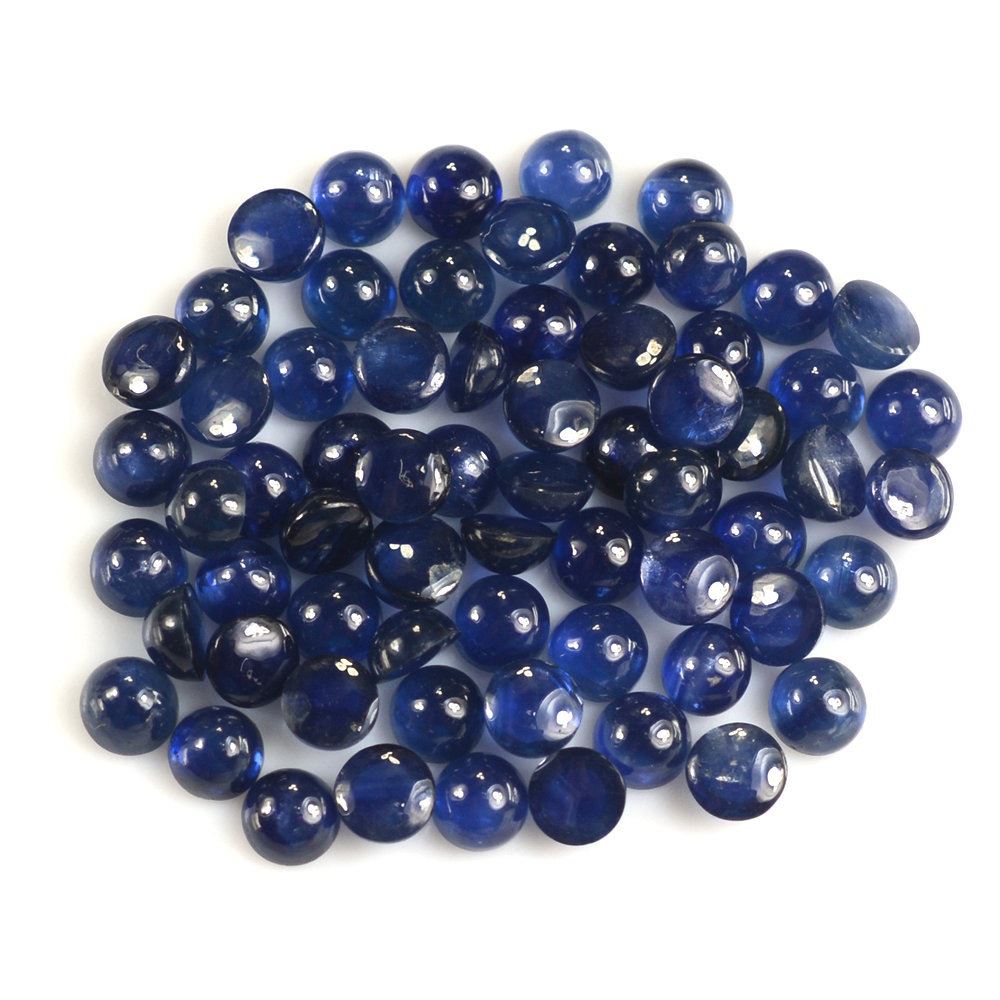 BLUE SAPPHIRE ROUND CAB 4MM 0.43 Cts.