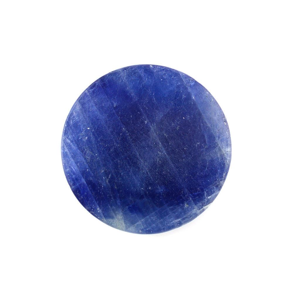 BLUE SAPPHIRE ROSE CUT ROUND CAB 16MM 11.53 Cts.