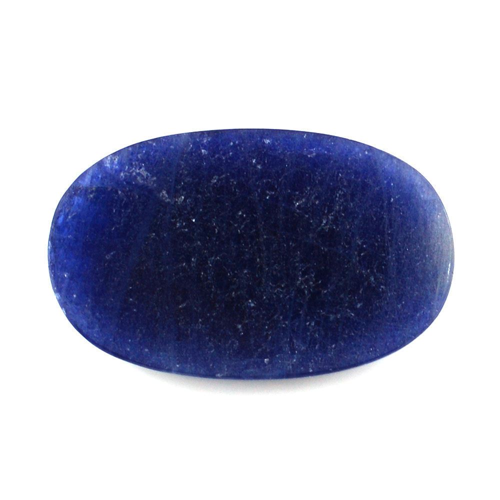 BLUE SAPPHIRE CHECKER CUT OVAL CAB 20X13MM 10.35 Cts.