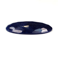 BLUE SAPPHIRE FOOTBALL CUT IRREGULAR CUT OVAL CAB 30X20MM 27.23 Cts.