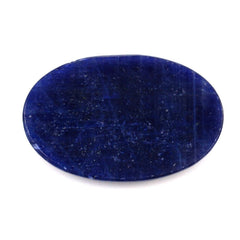 BLUE SAPPHIRE FOOTBALL CUT IRREGULAR CUT OVAL CAB 30X20MM 27.23 Cts.