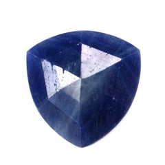 BLUE SAPPHIRE BACK SIDE ROSE CUT TRILLION 18MM 12.85 Cts.
