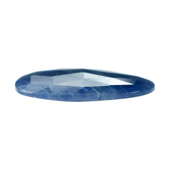 BLUE SAPPHIRE ROSE CUT BRIOLETTE IREGUALR PEARISH 20X15MM 11.85 Cts.