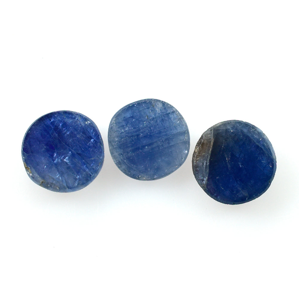 BLUE SAPPHIRE ROUND PLATES 6.50MM 1.12 Cts.