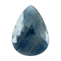 BLUE GREY SAPPHIRE ROSE CUT  PEAR CAB 24X20MM 17.45 Cts.