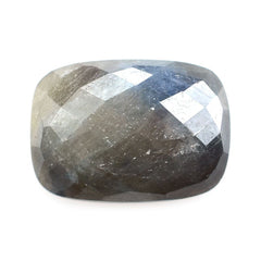 BLUE SAPPHIRE CHECKER CUT CUSHION CAB 14X10MM 7.03 Cts.