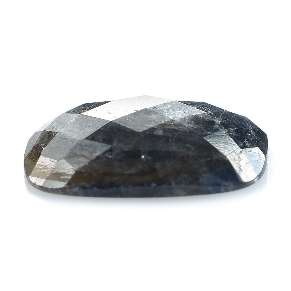 BLUE SAPPHIRE CHECKER CUT CUSHION CAB 16X12MM 9.14 Cts.