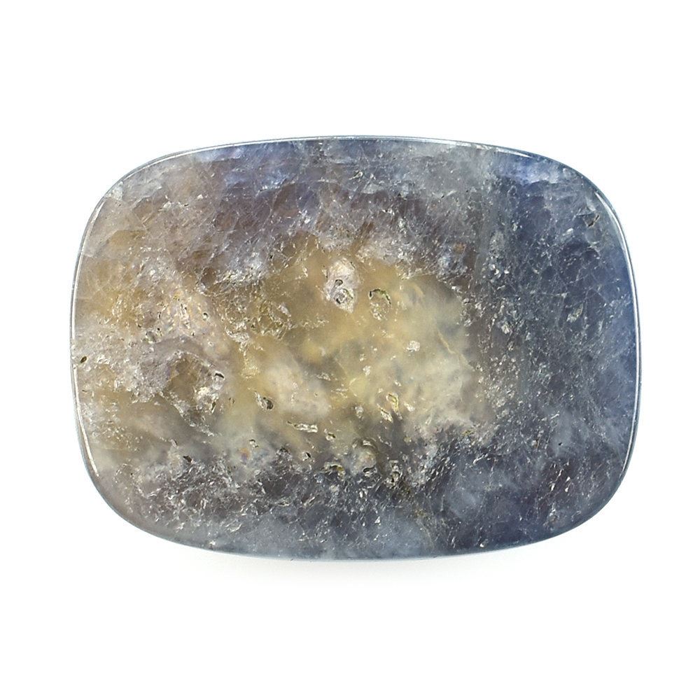 BLUE SAPPHIRE CHECKER CUT CUSHION CAB 16X12MM 9.14 Cts.