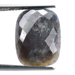 BLUE SAPPHIRE CHECKER CUT CUSHION CAB 16X12MM 9.14 Cts.