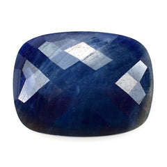 BLUE SAPPHIRE CHECKER CUT CUSHION CAB (2nd-QUALITY) 16X12MM 9.30 Cts.