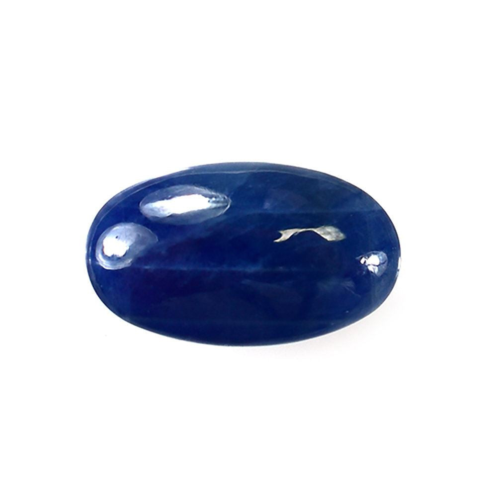BLUE SAPPHIRE PLAIN LENTIL OVAL 12X7MM 4.04 Cts.