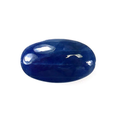 BLUE SAPPHIRE PLAIN LENTIL OVAL 12X7MM 4.04 Cts.