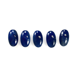BLUE SAPPHIRE PLAIN LENTIL OVAL 12X7MM 4.04 Cts.
