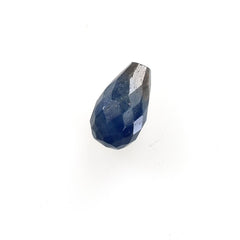 BLUE SAPPHIRE FACETED DROPS (BLUE) (OPAQUE) (HALF DRILL) 8X5 MM 1.94 CTS