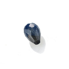 BLUE SAPPHIRE FACETED DROPS (BLUE) (OPAQUE) (HALF DRILL) 8X5 MM 1.94 CTS