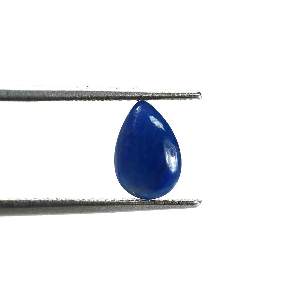 BLUE SAPPHIRE PLAIN LENTIL PEAR (BLUE) (OPAQUE) 6X9 MM 1.64 CTS