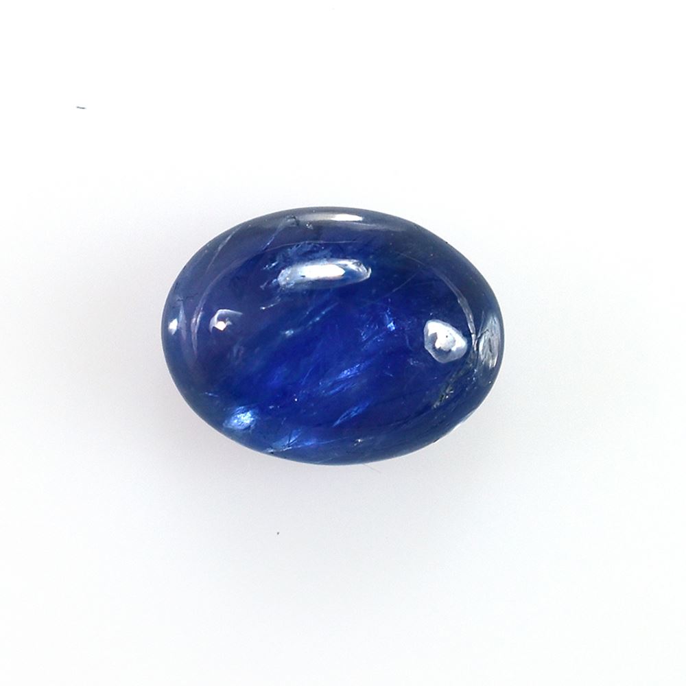 BLUE SAPPHIRE PLAIN OVAL CAB (BLUE)(OPAQUE) 8.00X6.00 MM 1.71 CTS