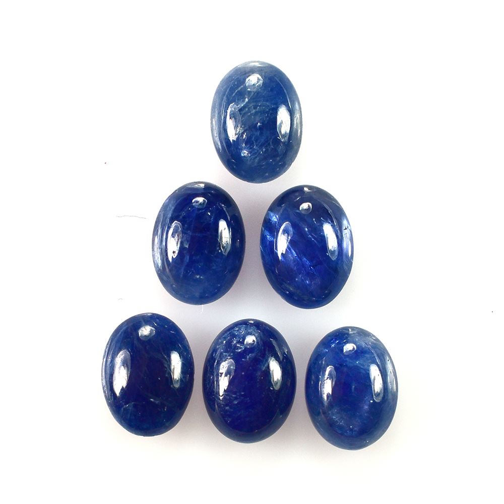 BLUE SAPPHIRE PLAIN OVAL CAB (BLUE)(OPAQUE) 8.00X6.00 MM 1.71 CTS