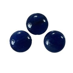 BLUE SAPPHIRE PLAIN LENTIL ROUND (BLUE)(OPAQUE)(SI) 8.00X8.00 MM 2.43 CTS